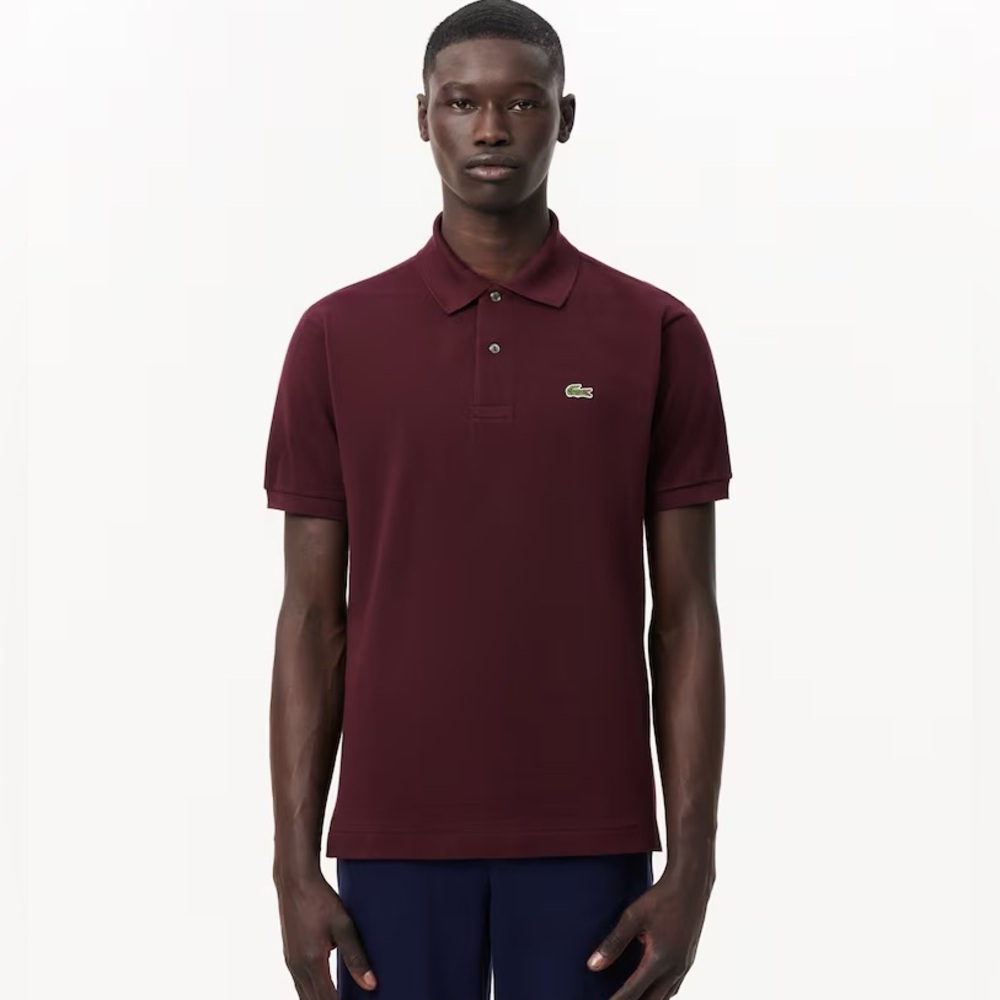 Lacoste Maroon Polo Size 3xl Men's Classic Fit Original L.12.12 Polo